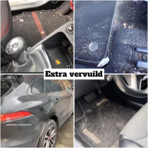 Extra vervuilde auto